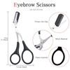 Professional Precision Trimmer Eyebrow Scissors Remover Beauty Tool with Comb