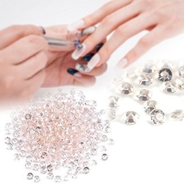 1000 Unids/bolsa Perlas de acrílico de 4.5 mm Perlas de acrílico de cristal transparente Diamantes de acrílico para perlas de jarrón de ducha nupcial Decoraciones de bricolaje(Blanco transparente)