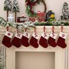 Abandi Knit Christmas Stocking with 26 Letter, 7.8 inch Mini