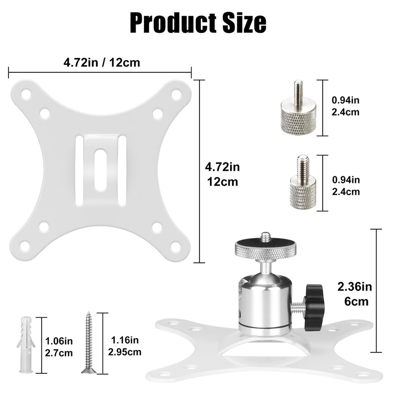 2-Be-Best Projector Mount Mini Projector Ceiling Mount Adjustable Bracket Swivel