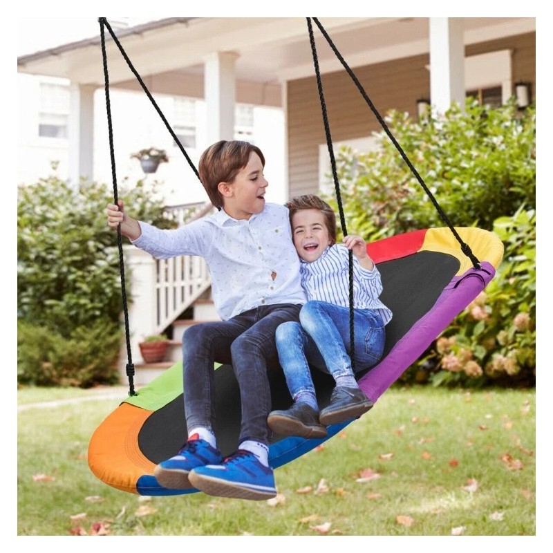 Costway 60" Saucer Surf Tree Adult Kids Outdoor Adjustable Hanging