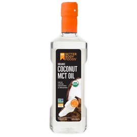 BetterBody Foods Aceite orgánico de coco 100% MCT – apto para Keto-Friendly – C8 y C10 – sin gluten – 16 oz