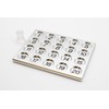 VULCANIX Aluminum 20 Counter TCG Card Game Thin with Pieces,
