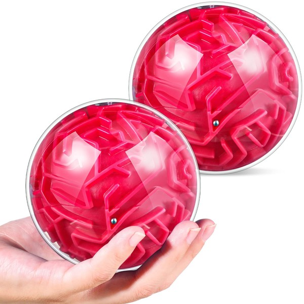 2 Pcs Maze Ball 3D Maze Puzzle Brain Teasers Games