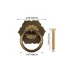Tiazza 2Pcs Antique Brass Ring Pulls Handle Kitchen Cabinets Wardrobe