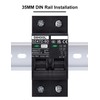 DIHOOL 30 Amp Circuit Breaker DIN Rail Mount Solar Disconnect