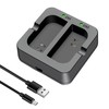 Battery Charger for Ring Rechargeable Battery,Dual Ring Battery Charger Station