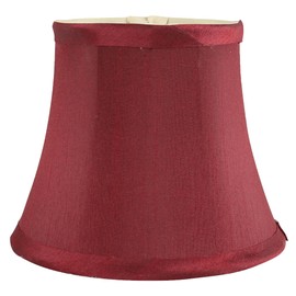 Meriville Chandelier Lamp Shades, 4-inch by 6-inch by 5-inch, Clip-on (Set of 2, burgundy)