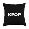 KPOP Heart Cute Korean Music Icon Graphic Throw Pillow