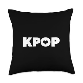 KPOP Heart Cute Korean Music Icon Graphic Throw Pillow