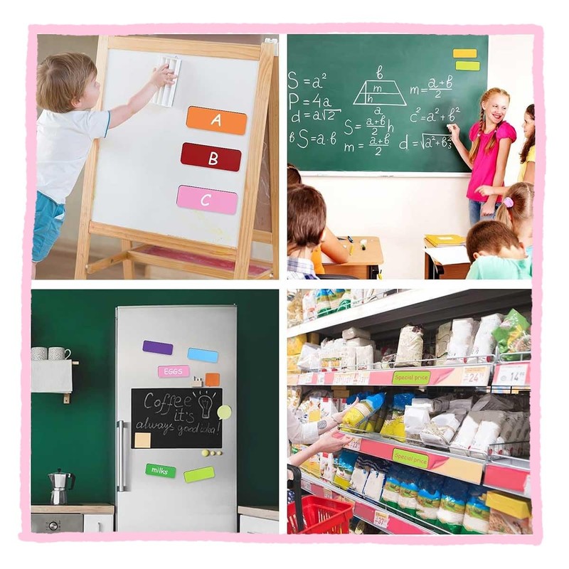 Magnetic Sheets, 54 Pieces, 9 Colors x 6 Whiteboards, Magnetic