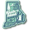 Rhode Island Premium State Magnet by Classic Magnets, 2.2" x