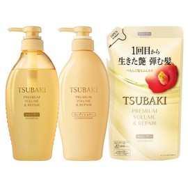 Tsubaki Premium Volume Repair Hair 3 Piece Set, 1 Set / 츠바키 프리미엄 볼륨 리페어 헤어 3종 세트, 1세트