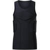 Jellybro Padded Sleeveless Shirt Chest Rib Protector Protective Shirt for