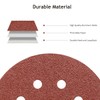 SUPBICCO 50 PCS 40 Grit 5 Inch 8 Hole Sanding