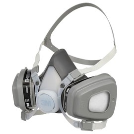 3M Conjunto de respirador desechable de media cara 51P71, aprobado por NIOSH, protección respiratoria orgánica de vapor /P95 (OV/P95), cartuchos pequeños y unidos permanentemente, 1 unidad