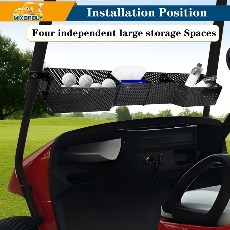 Mixopoly Golf Cart Front Inner Basket for EZGO TXT/RXV 2008-up,