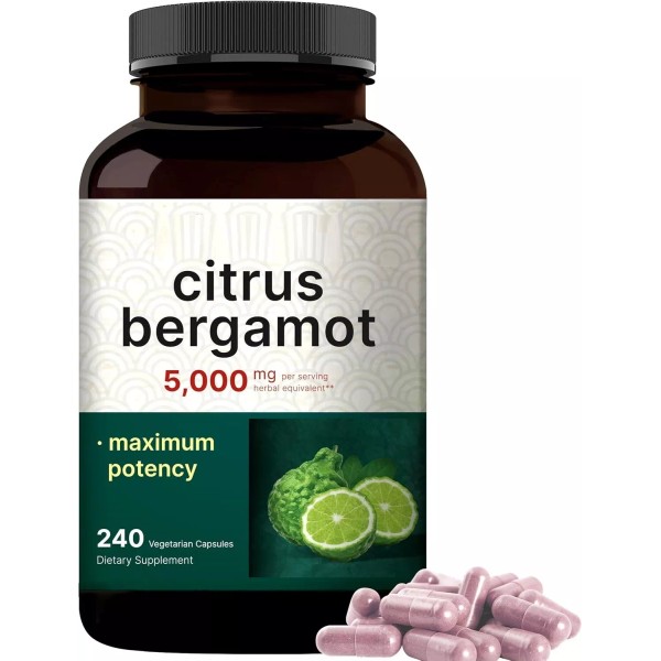 CitrusBergamot Citrus Bergamot 5000mg 240 Caps Antioxidant Vegan/NonGMO USA Extra