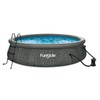Funsicle QuickSet Ring Top Above Ground Swimming Pool, Herringbone -