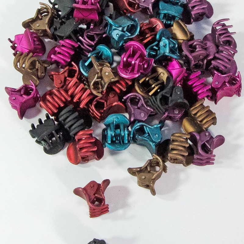 50 PCS Mini Hair Claw Clips， Bangs Strong Grip Multifunction