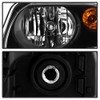 ACANII - For 2006-2011 Chevy HHR Black Headlights Headlamps Head