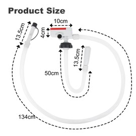 Automatic Fuel Transfer Pump Portable Gasoline Diesel Pump with Auto-Stop Sensor, AA Battery Powered & USB Type - C, Fits All Size Cans for Gasoline Diesel Fuel Liquid