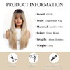 OUFEI Ombre Blonde Wigs for Women Long Wig with Fringe