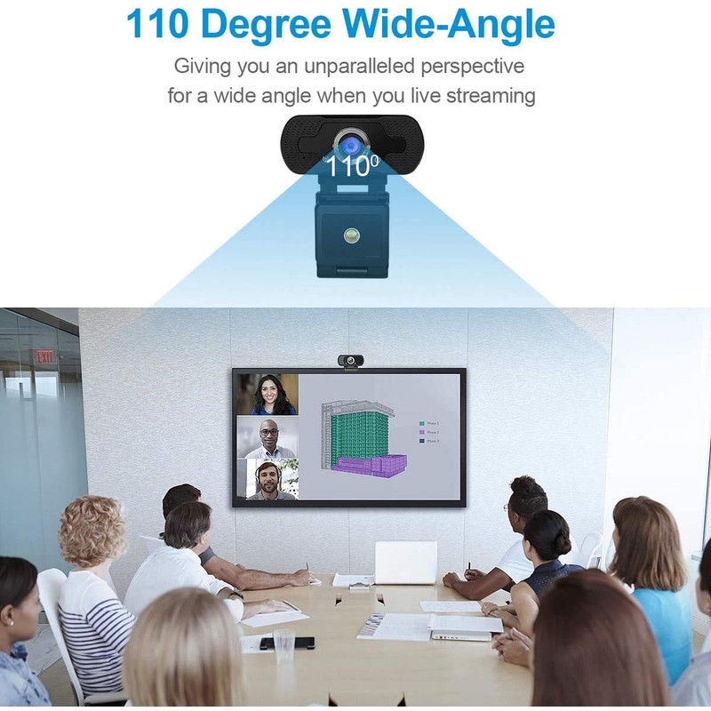 Full HD 1080P Webcam With Microphone and USB Web Camera,