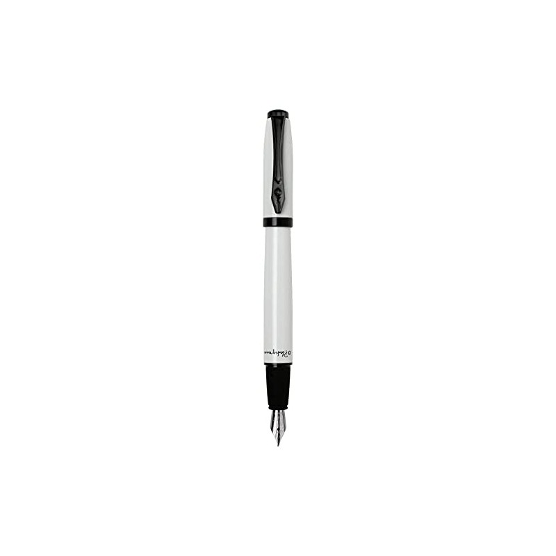 Platignum Studio White Fountain Pen with Blue Ink in Gift