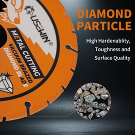 2 Pack Cut Off Wheels 4 1/2 Inch with 7/8" Arbor, Angle Grinder Cutting Disc, Diamond Cutting Wheel with 5000+ Cuts on INOX, Rebar, Angle Iron and Steel