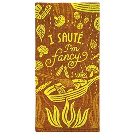 Blue Q Funny Cotton Woven Jacquard Dish Towel ~ I Saute. I'm Fancy.