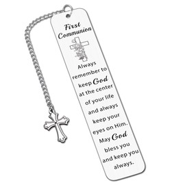 First Communion Gifts for Girls First Communion Gifts for Boys Women Men Happy First Holy Communion Bookmark 1st Communion Favors Baptism Confirmation Gifts Christian Religious Easter Basket Stuffers
