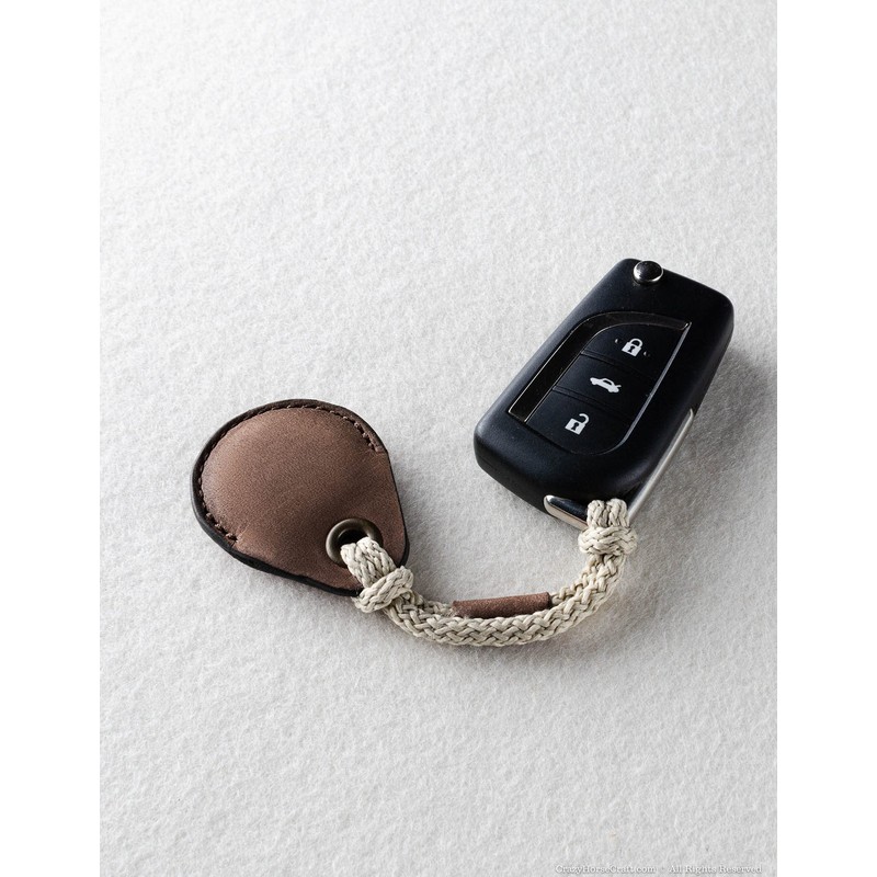 Crazy Horse Craft Nordic Lithuania Airtag Case Leather Key Chain