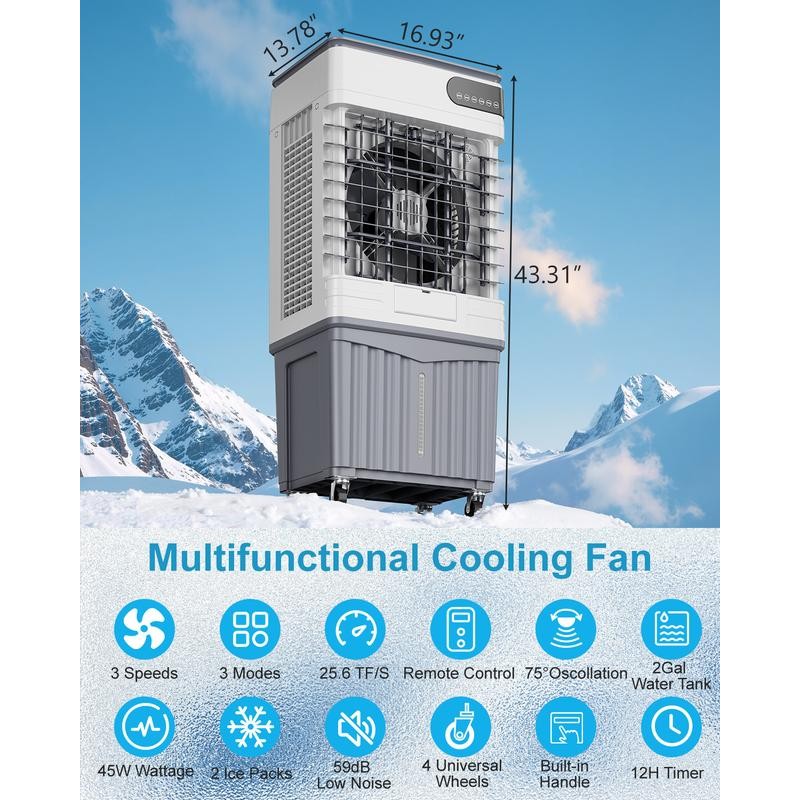 Portable Swamp Cooler Indoor Large Swamp Cooler Air Conditioner