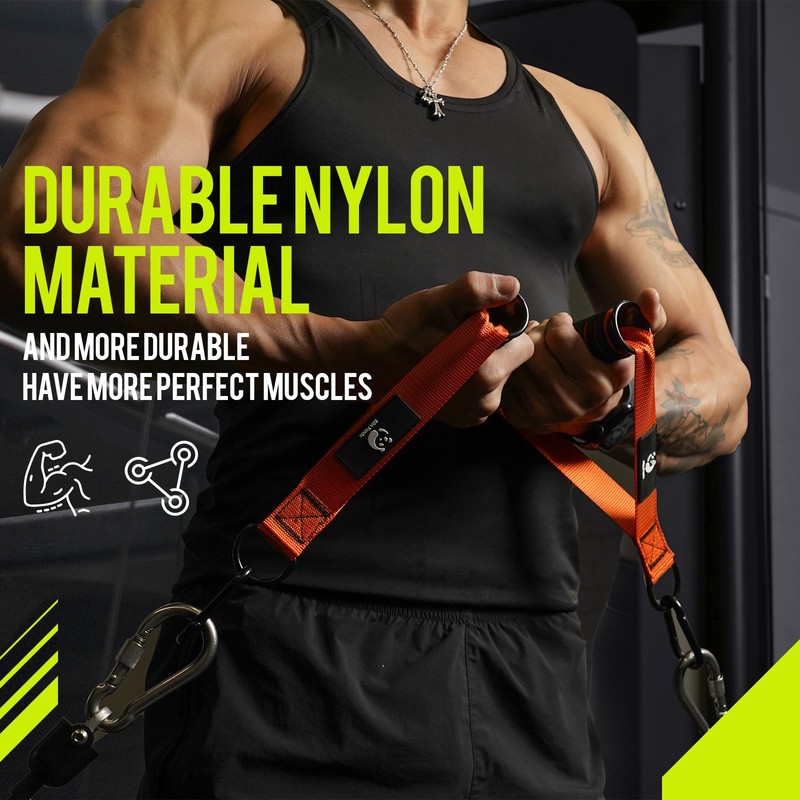 Slim Panda Resistance Band Handle Heavy Duty Cable Machine Attachment,