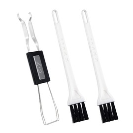 New Fashion Kingdom Keycap Puller Switch Puller Stainless Steel Keycap Removal Tool with 2 Pcs White Keyboard Cleaning Brush for Mechanical Keyboard