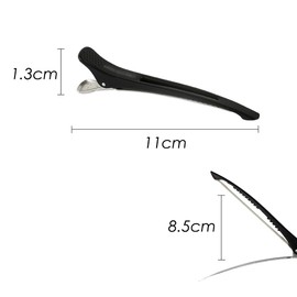 Duckar Men's Women's Hairpin Hair Clip Bangs Non-Trace Set of 4 Black
