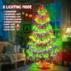 Etopgo Christmas Tree Lights with Star,2M 16 Lines 400LED Christmas