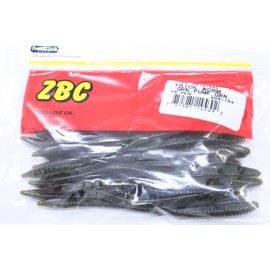 Zoom Trick Worm-Pack of 20 (Green/Pumpkin Green, 6.75-Inch)