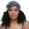 Evolve Silky Turban - Silver Animal Print