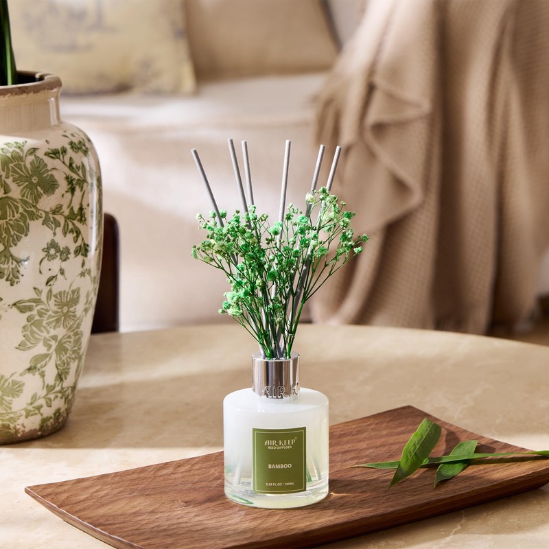 Airkeep Reed Diffuser Set,3.38 fl oz (100 ml) - Bamboo