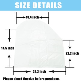 Microscope Dust Cover Fit Full Size Standard Microscopes - Lab Instruments Accessories, PVC (14.5"x22.2"x13.4")