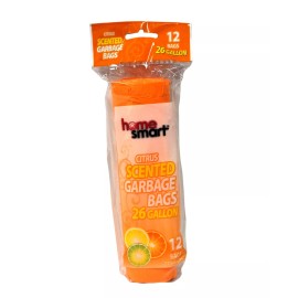 Home Smart Citrus Scented 26 Gallon Garbage Bags