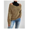 MakeMeChic Women's Fall Fashion 2024 Cold Shoulder Sweaters Long Sleeve