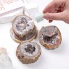 dssmboom Natural Agate Geode Crystal Cluster Collectible Mineral Specimen Irregular