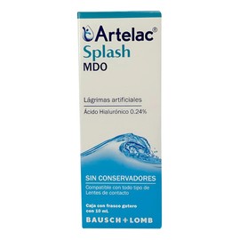 Artelac Splash MDO lágrimas artificiales SIN CONSERVADORES caja con frasco gotero con 10 ml