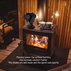 Heat Powered Stove Fan Self Starting Heat Resistant Aluminum Alloy