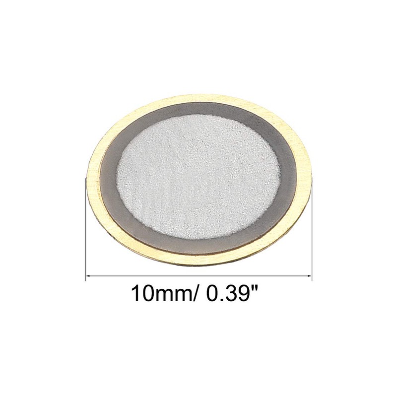 sourcing map 20 Pcs Piezo Discs 10mm Acoustic Pickup Transducer