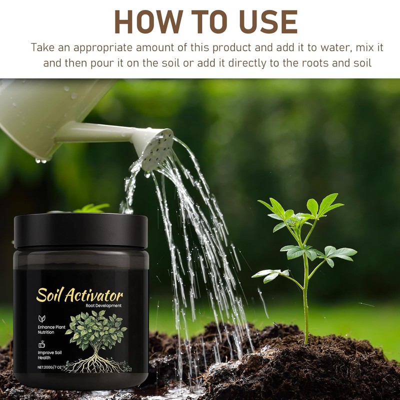 Soil Activators, Organic Soil Activator & Plant Fertilizer, Supports Root