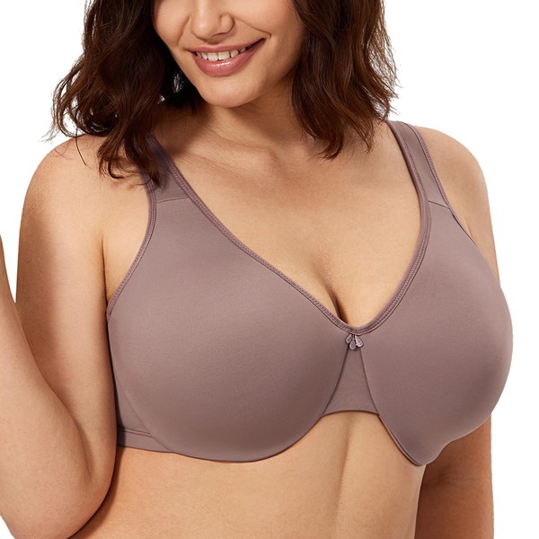 CALVENA Women's Minimizer Bra Full Coverage Plus Size Smooth Underwire